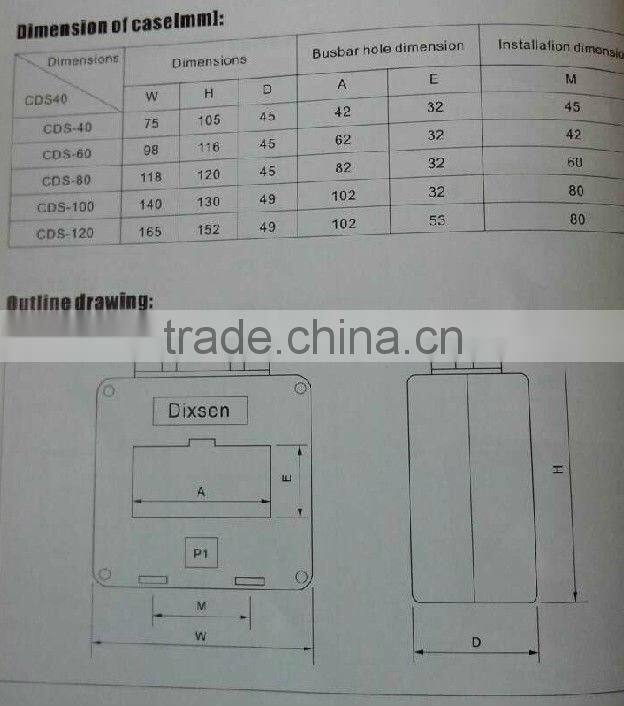 DIXSEN low voltage high accuracy current transformer