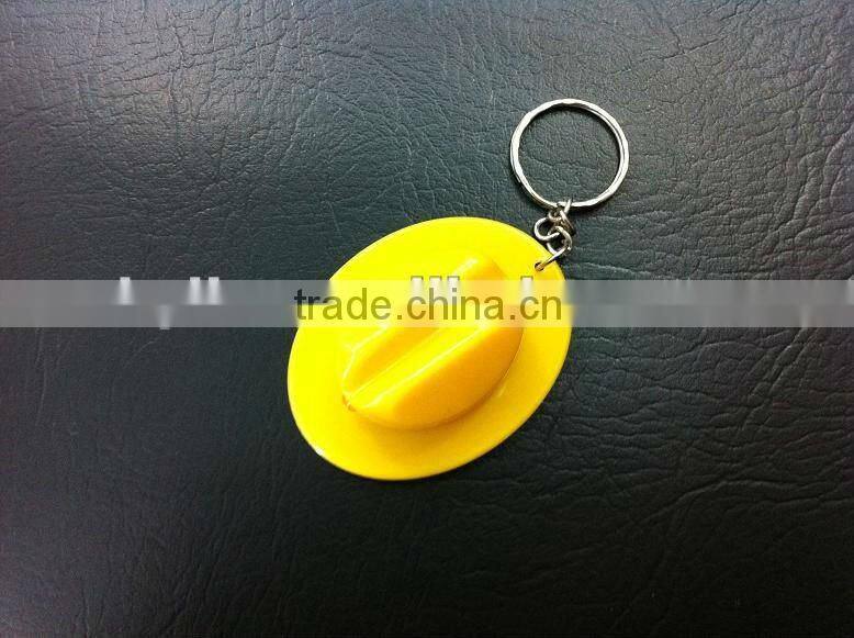 hat shape LED keyring