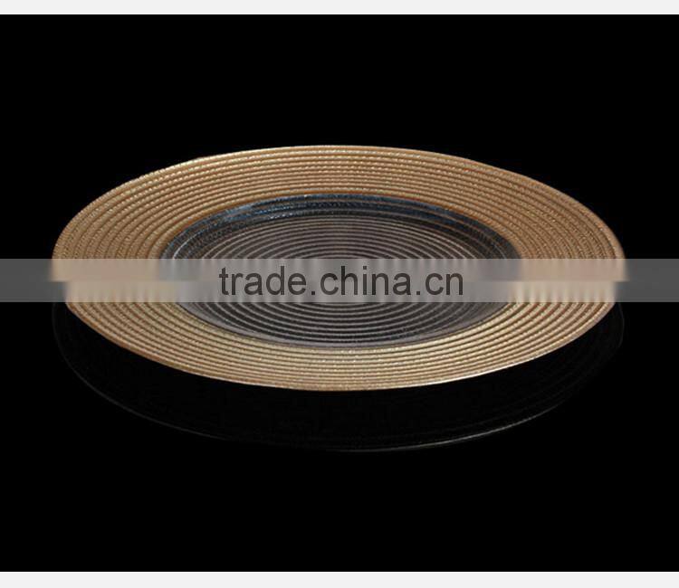 Wholesale Cheap Clear Wedding Decoration charger plate