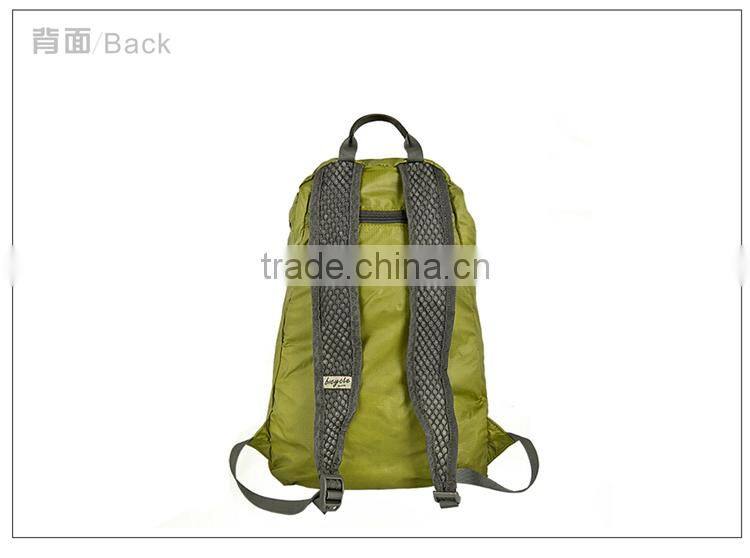 high quality outdoor Nylon bag folding Environment Friendly promotional non-woven folding bag