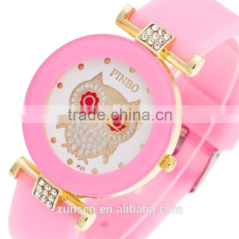 2016 New Brand Dress Casual Clock Female Relogio Watch Diamond Wristwatches Luxury Quartz Women Silicone Dress Watches