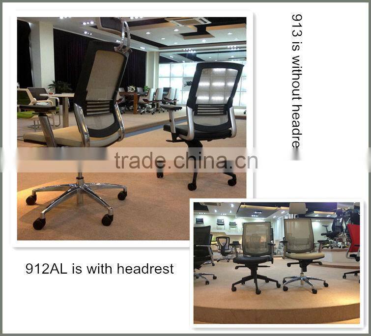 913A-02 fabic seat mesh back executive Lift mesh office chair with headrest