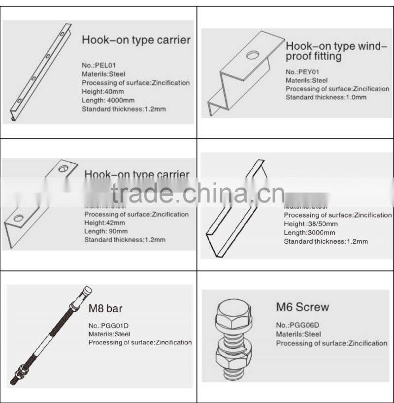 With Fireproof Acoustic Insulation Perforated Metal Ceiling Panel Aluminum E shaped Hook on Ceiling