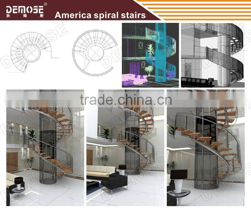 prefab glass stairs for small houses