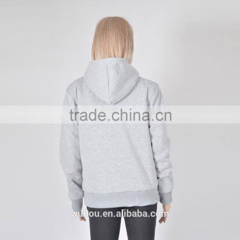 2016 Women's fitness high quality printed custom hoodies