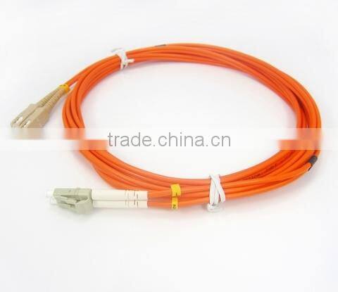 Multimode fiber optic beige SC fiber optic patch cord