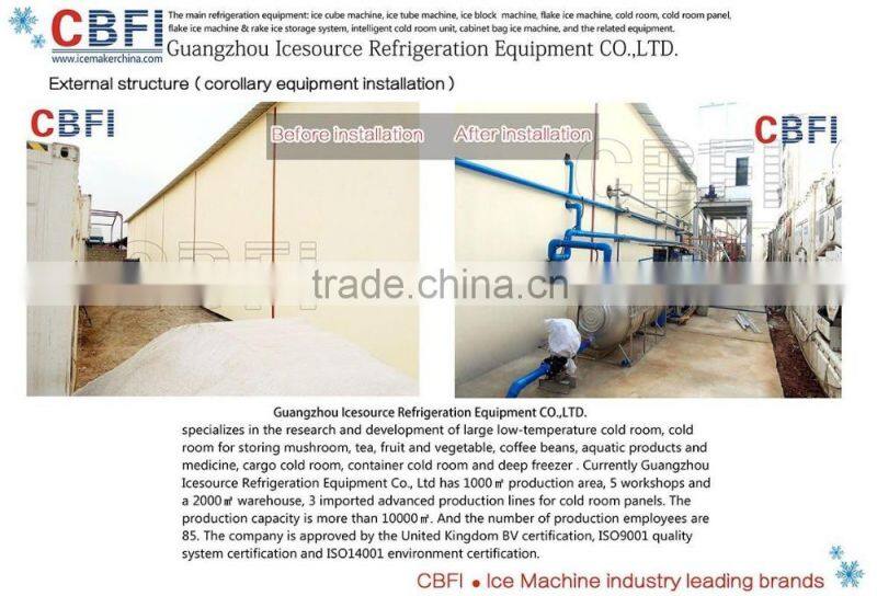 CBFI Zambia cold room project in 2015