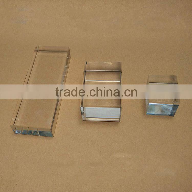 wholesale blank crystal block cubes for engraving