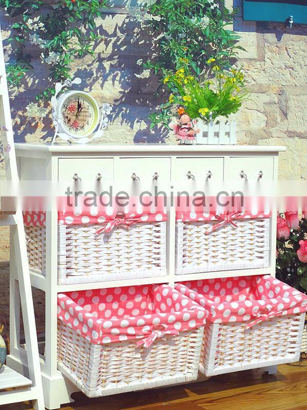 Cheap french white wood small nightstands table