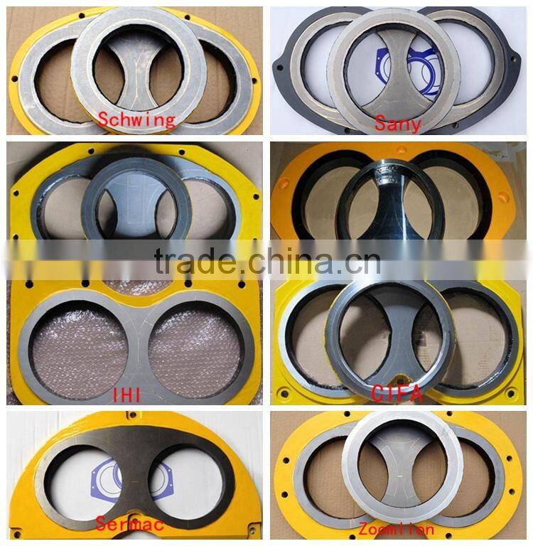 Wear plate and cutting ring for concrete pump Glass plate and cutting ring for Zoomlion