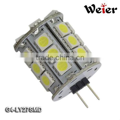 G4 LED 12V AC/DC 4W 27SMD 5050 LED Bulb