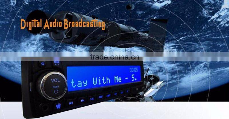 12v 24v Fixed panel car mp3 player with FM AM radio USB micro SD aux-in , full view big lattice LCD displayer ,bluetooth