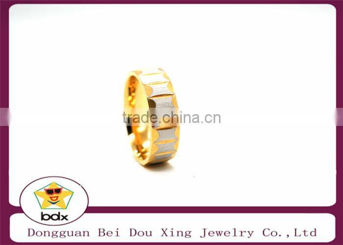 High Quality Couple Rings for Women Men Cubic Zirconia Wedding Ring18K Gold Plated Wedding Rings Stainless Steel Female Jewelry