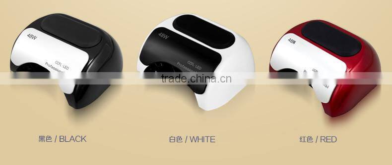 2016 Promotion Hotsaling Factory outlets 48 Watts LED Nail UV Lamp 48W LED UV Nail Gel Polish Curing Lamp Dryer