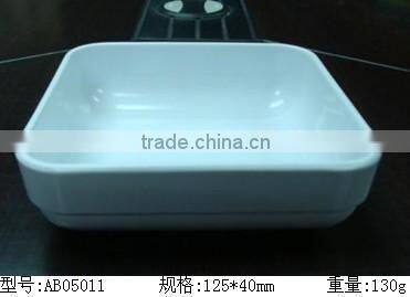 Melamine nice design white square dessert bowl