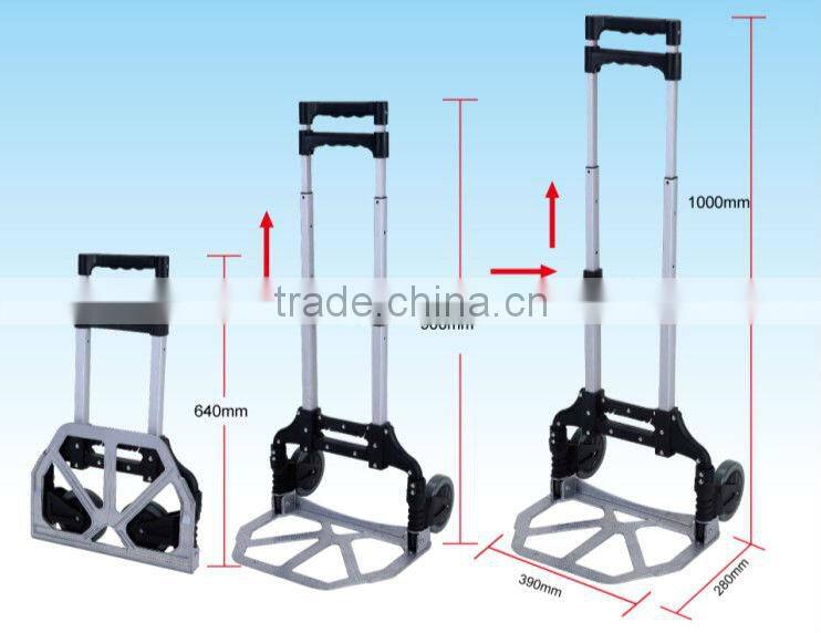 lightweight aluminum folding Luggage trolley