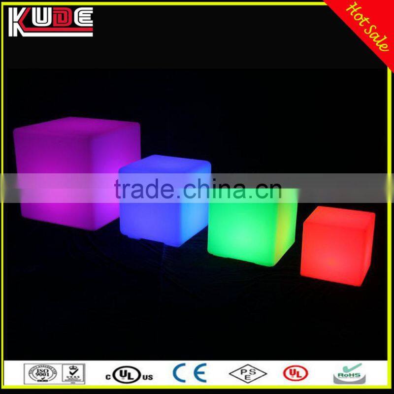 New Stylish Glowing Furniture LED Cube Table and Cube Stool For Night Club and Bar