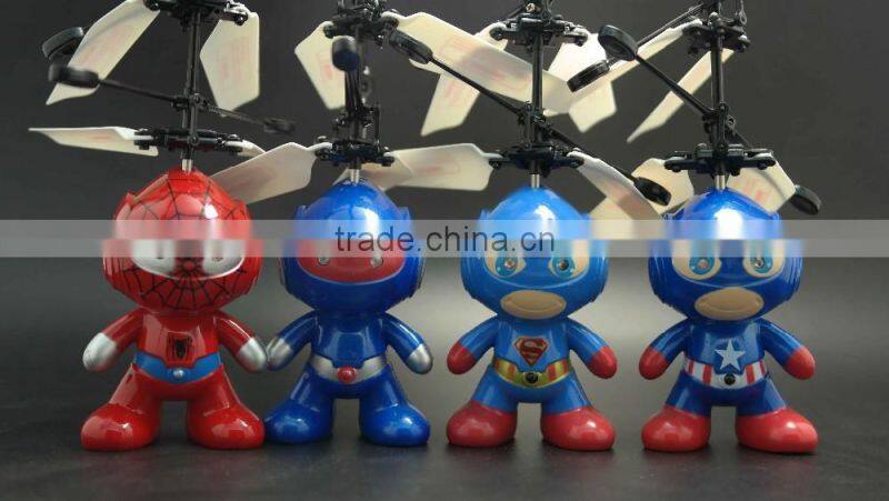 New Year Gift 2016 Infrared Induction Flying Astronaut Toy HY-830A Yiwu Toys Market Flying Spaceman Educational Toys For Kids