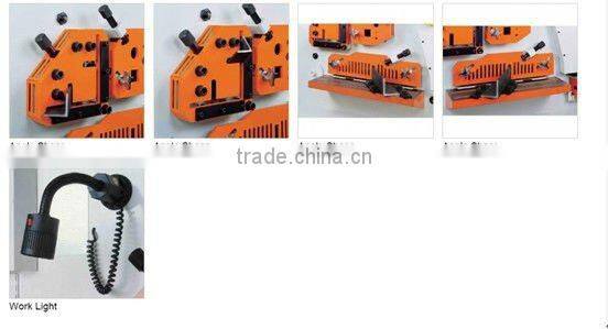 combined punching and shearing machine,punching cutting motching Hydraulic Iron Worker,steel ironworker