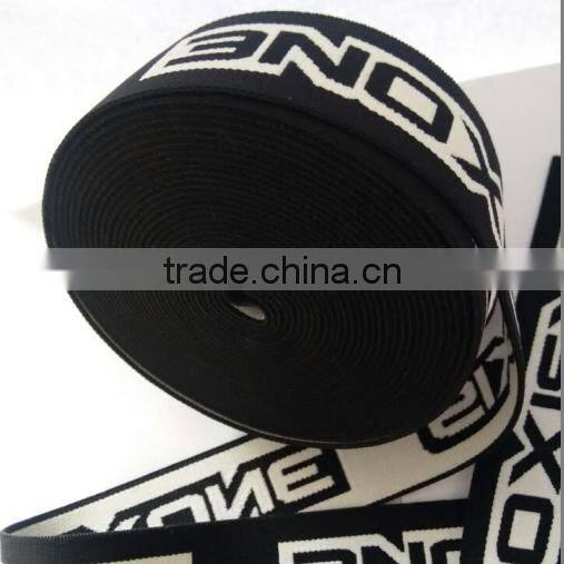 Custom elastic waistband jacquard webbing nylon spandex soft elastic band
