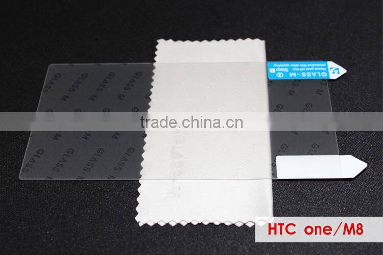 mobile phones accessories/cell phones accessories tempered glass screen protector for HTC One M8