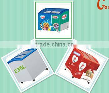 ice cream display freezer for supermarket