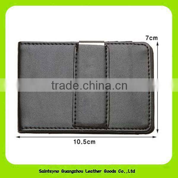 MC007B New products 2013 fashion leather fancy money clip wallet