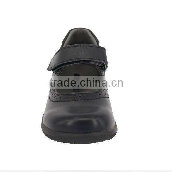 Bulk Wholesale Girls Classic Pure Black Round Toe School Shoes Size 25-37