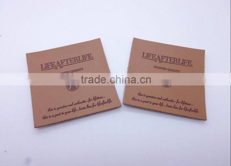 2016 highest quality nice leather patch