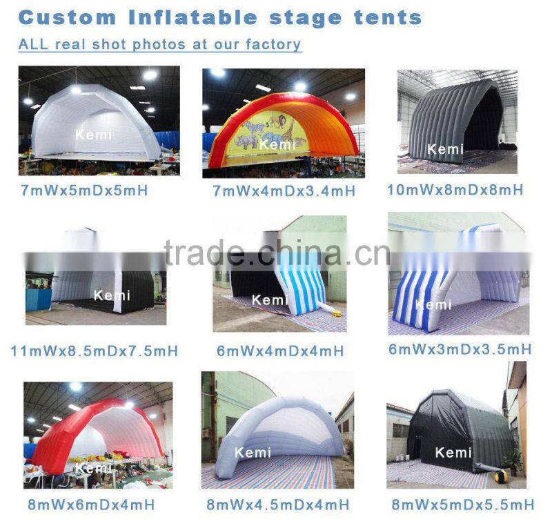 10mx8mx8mH giant Inflatable stage cover large Inflatable stage marquee big Inflatable canopy Inflatable tent for events 10m
