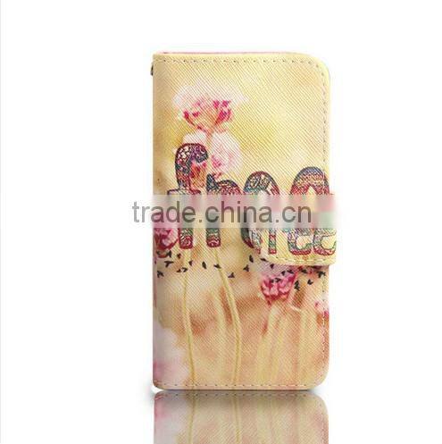 Card Slot For galaxy s7 Flip Stand Wallet Case Cover Floral Leather Printed
