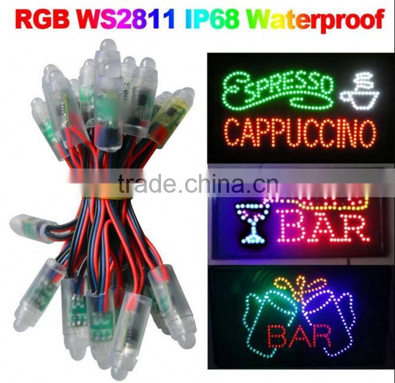 DC5V IP65 Waterproof 12mm WS2811 RGB LED pixel string light