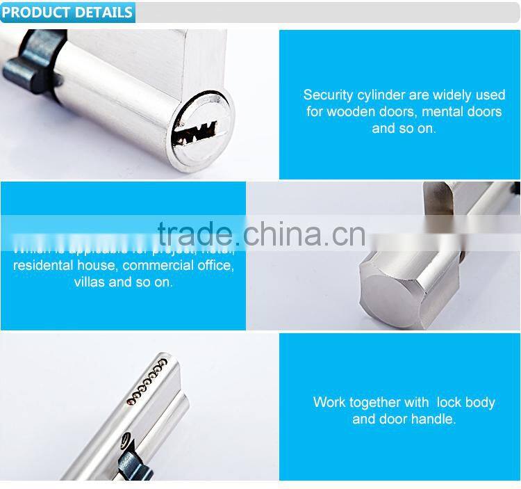 normal computer handle length euro profile master key door aluminum handle knob lock cylinder