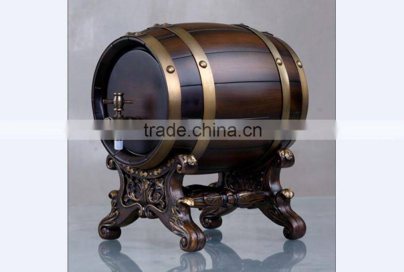 portable new style wooden barrel drinks dispenser
