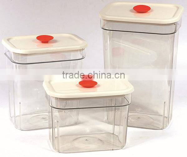 Small Size Transparent Plastic Food Storage Jars