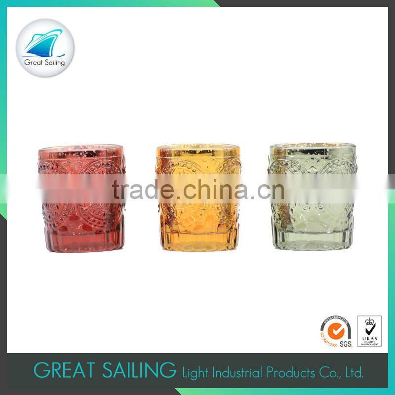 art home decor glass wine bottle candle holder