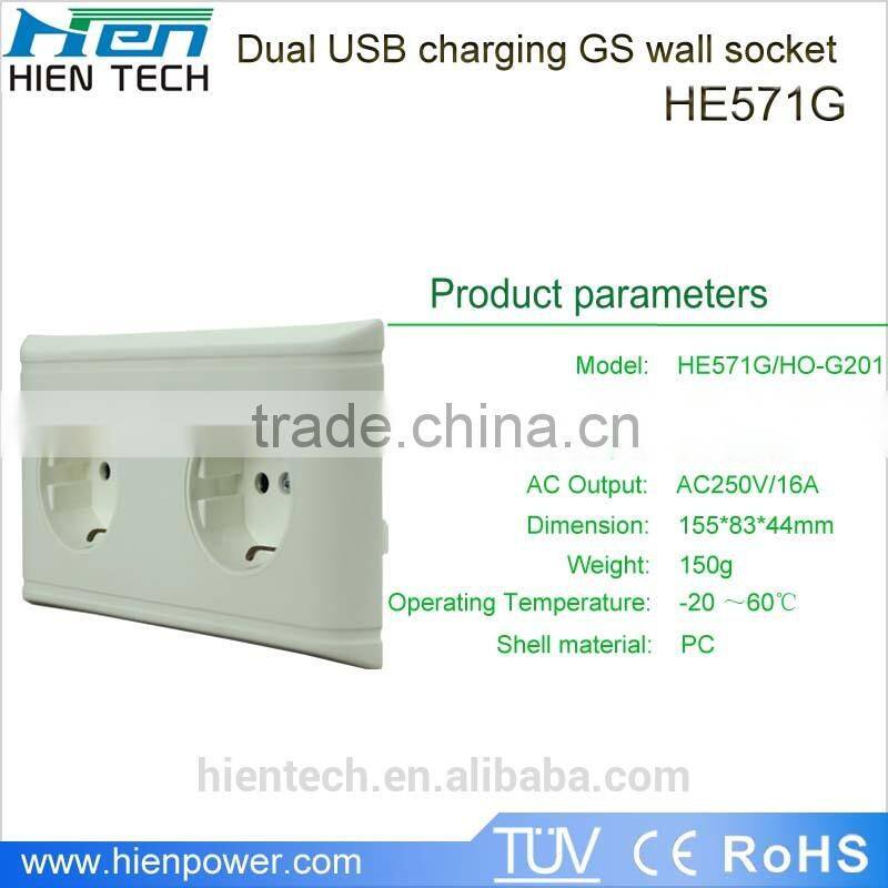 USB socket extention 3 multi socket power strip UL approved