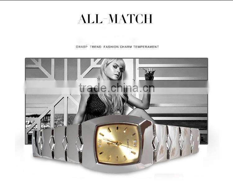 High bright diamond metal band rose / gold silver color fashion avon quartz lady watches Jewelry clasp wrist watch