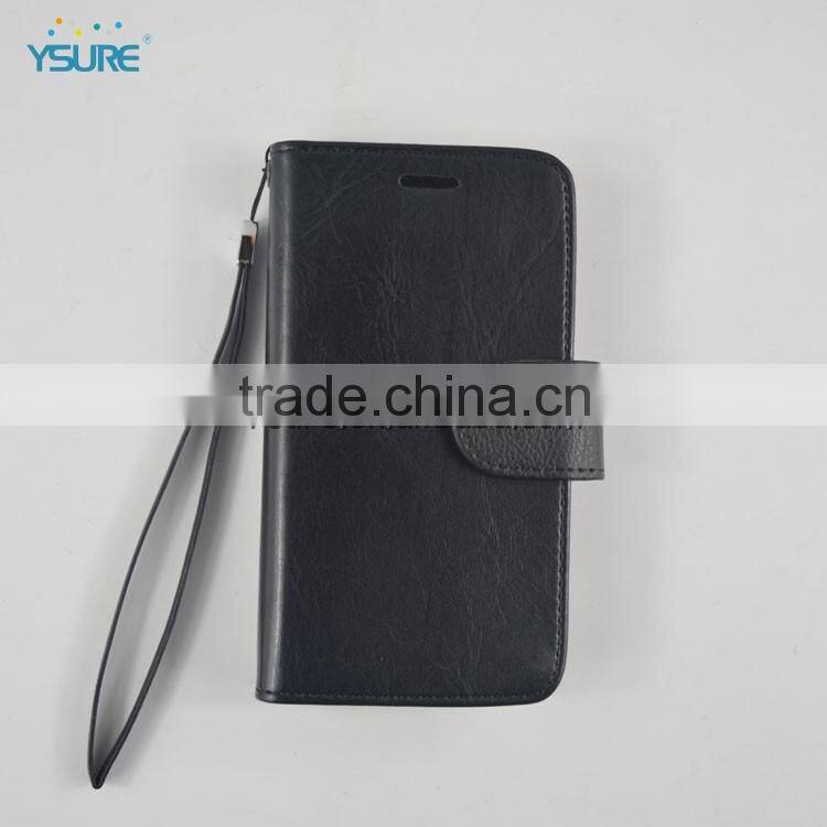 superior black leather wallet flip case for lg nexus 5