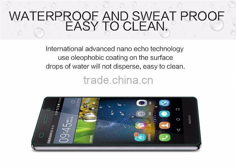 hotsale high transparency anti-glare tempered glass screen protector for Huawei P8