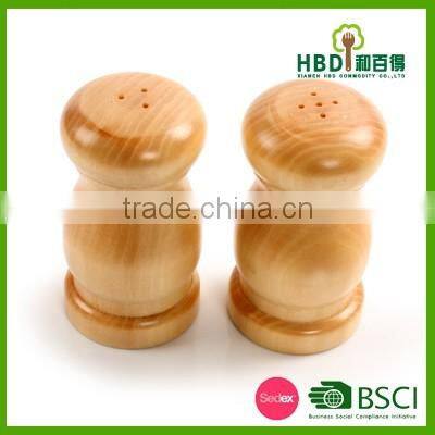 Hot new products for 2016 promotional rubber wood salt and pepper shaker