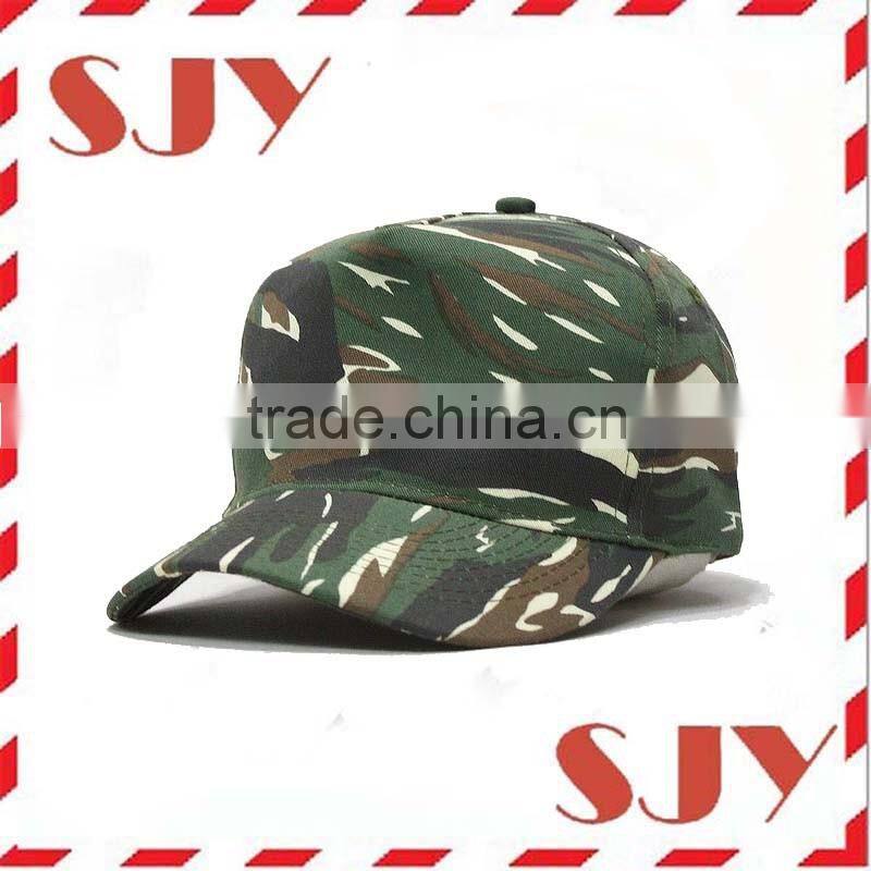 Camouflage Cotton Twill Adjustable Snapback Baseball Cap
