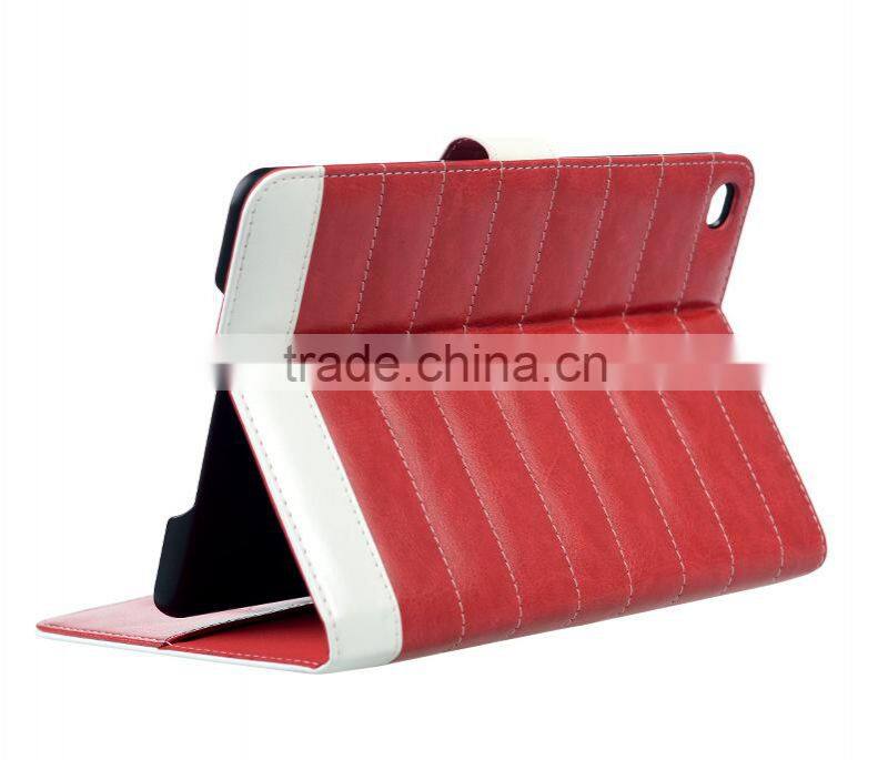 wallet standing stitching leather tablet pc case cover for ipad mini air pro 2 3 4 5