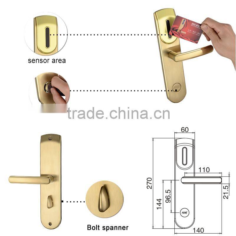 HUNE manufactuter nfc digital smart card lock for home