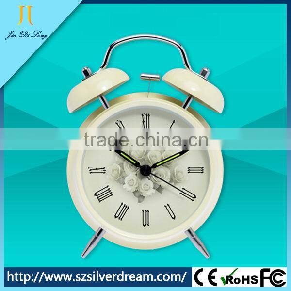 Trending hot products metal small alarm clock table clock