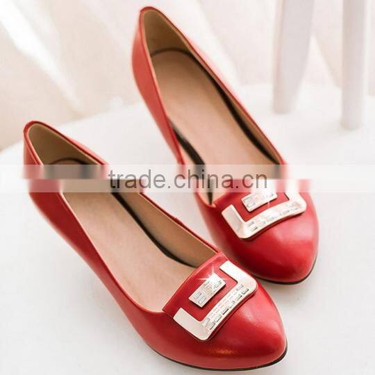 New fashion genuine leather dress shoes high heel shoes black & white pointed toe bow fashion pumps CP6671