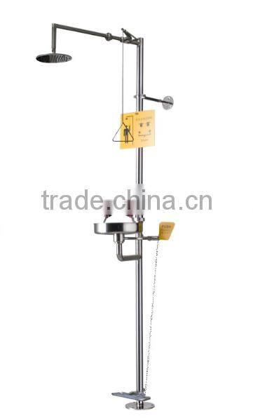 Floor Mounted Type SS Safety Shower Cum Eye Wash for Wholesale