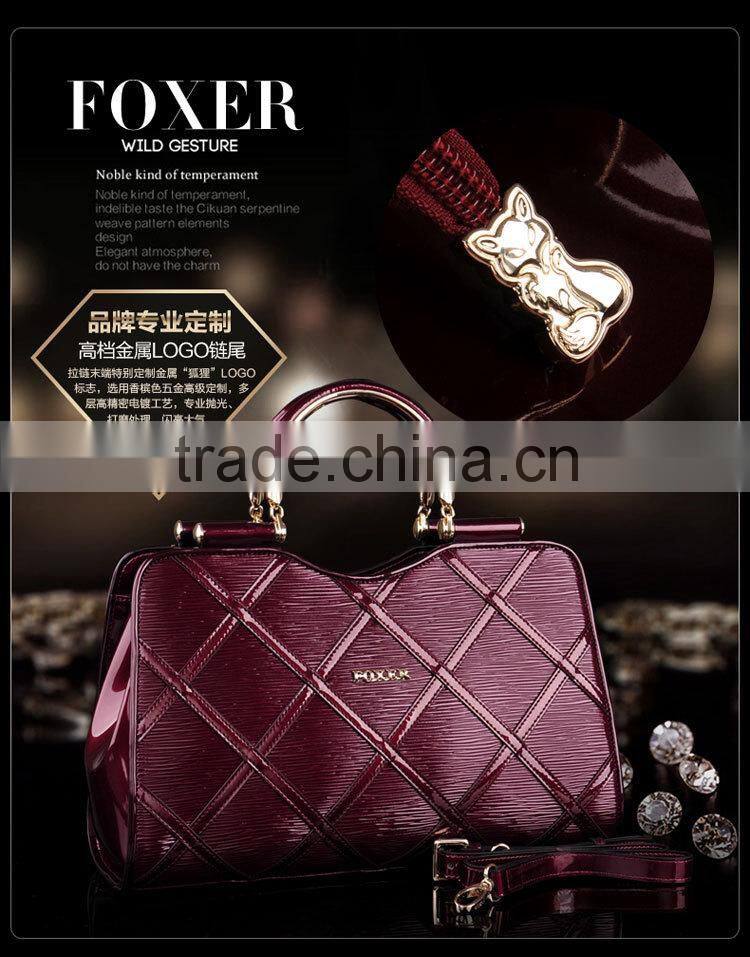 party pattern leather brand name designer hot sell handbag organiser