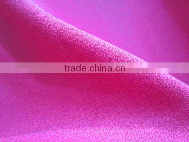 2016 hot sell high qualtiy cheap polyester elastane fabric moss crepe fabric
