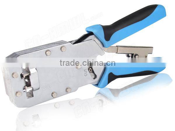 Network Cat6 RJ45 cable lug Crimping Tool network cable crimp tool for Flat and Round cable